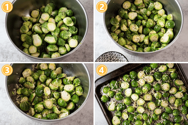 AMAZING Roasted Brussels Sprouts with Parmesan! - Filling and Fabulous